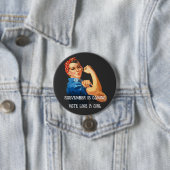 Roevember kommt Rosie the Riveter Button (Beispiel)