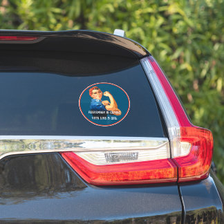 Roevember kommt Rosie the Riveter Car Decal Aufkleber