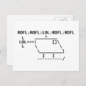 ROFLcopter Postkarte (Vorne/Hinten)