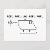 ROFLcopter Postkarte (Vorderseite)