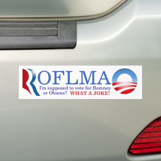 ROFLMAO - Abstimmung Romney oder Obama? Autoaufkleber (Auf Auto)