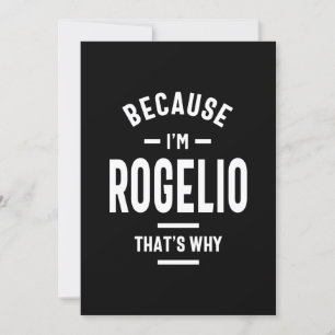Rogelio Personalisiert Name Birthday Einladung