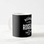Rogelio Personalisiert Name Birthday Kaffeetasse (Vorderseite Links)