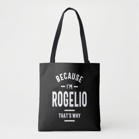 Rogelio Personalisiert Name Birthday Tasche (Vorderseite)