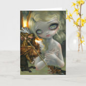 "Roger and Angelica" Karte (Gelbe Blume)