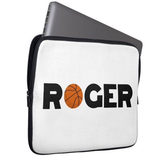 Roger Basketball Laptopschutzhülle (Vorne Rechts)