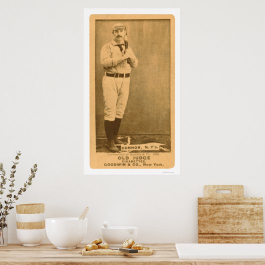 Roger Connor Baseball 1887 Poster (Küche)