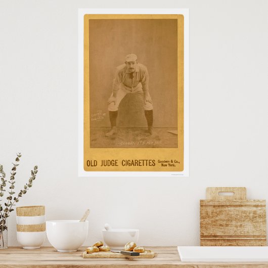 Roger Connor Baseball Card 1889 Poster (Küche)