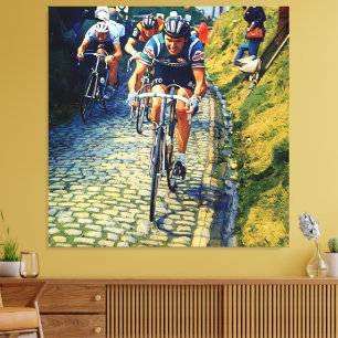 Roger de Vlaeminck Tour durch Flandern Koppenberg Leinwanddruck