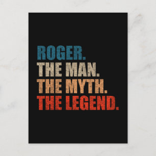 Roger Der Mann Der Mythos Die Legende Postkarte