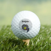 Roger Name Mit Ball Fangendem Pelikan, (Insitu T-Shirt)