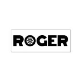 Roger Petrol Head Gummistempel (Prägung)