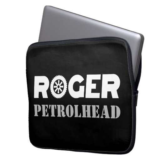 Roger Petrol Head Laptopschutzhülle (Vorderseite Links)