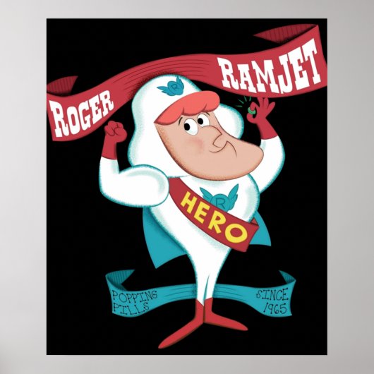 Roger Ramjet-Held unserer Nation Poster (Vorne)