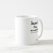 Roger Rogers SJW Funny Black Text Personalisiert Kaffeetasse (VorderseiteRechts)