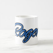 Roger Vorname Name blue Tasse Kaffeetasse (Mittel)