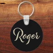 Roger Whitegold Button Schlüsselger Schlüsselanhänger (Vorderseite)