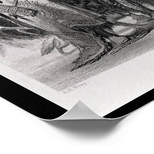 Roger Williams wird von den Narragansetts geschütz Poster (Ecke)