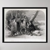 Roger Williams wird von den Narragansetts geschütz Poster (Vorne)