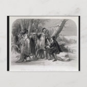 Roger Williams wird von den Narragansetts geschütz Postkarte (Vorderseite)