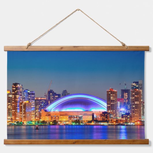 Rogers City Toronto Wandteppich Mit Holzrahmen (Vorne)