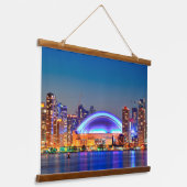 Rogers City Toronto Wandteppich Mit Holzrahmen (Gewinkelt)
