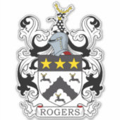 Rogers Familienwappen Aufkleber (Vorderseite)