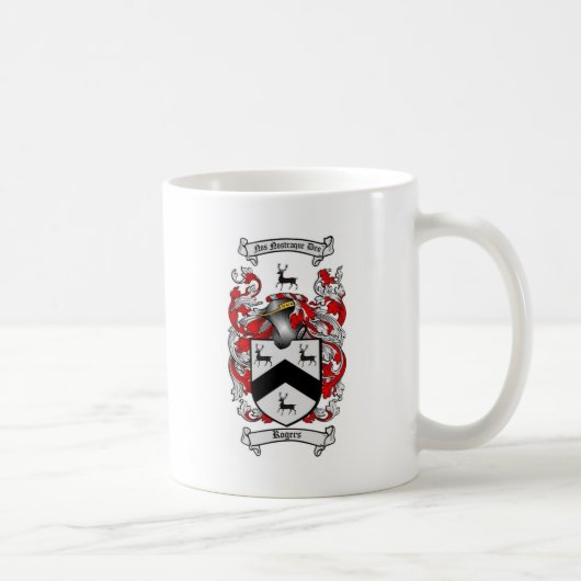 ROGERS-Familienwappen Kaffeetasse (Rechts)