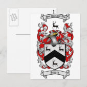 ROGERS-Familienwappen Postkarte (Vorne/Hinten)