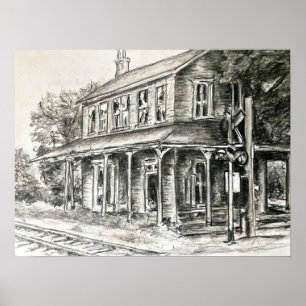 "Roger's Ohio Depot Station" - Stift Poster