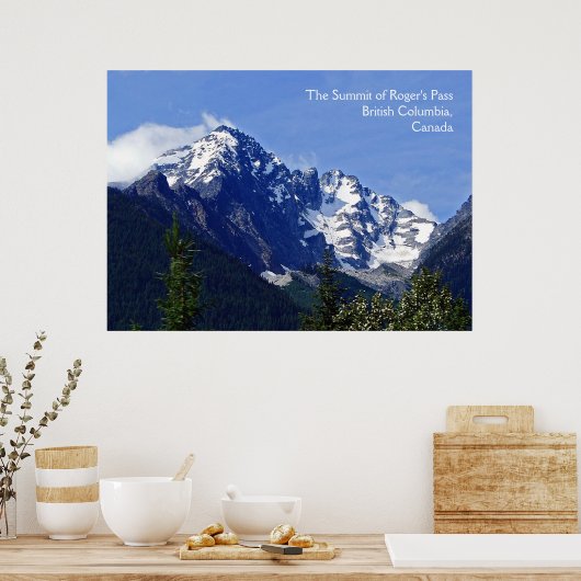 Roger's Pass Summit Poster Print (Küche)