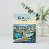 Rogers USA Postkarte (Stehend Vorderseite)