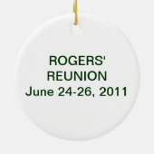 Rogers-Wiedersehen 2011 Keramik Ornament (Hinten)