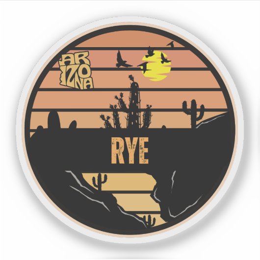 Roggen, Arizona Aufkleber (Vorderseite)