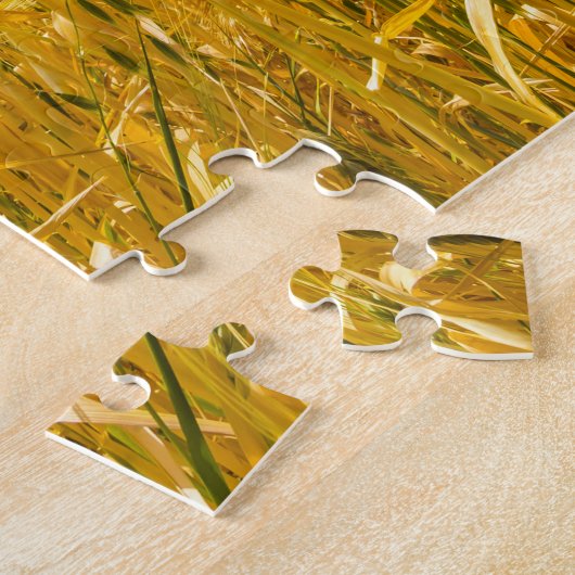 Roggenfeld im Sommer. Erntezeit Puzzle (Seite)