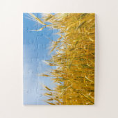 Roggenfeld im Sommer. Erntezeit Puzzle (Vertikal)