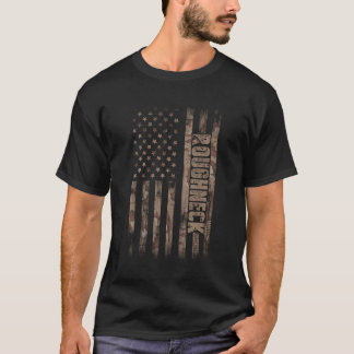 Roghneck American Flag Oilfield T-Shirt