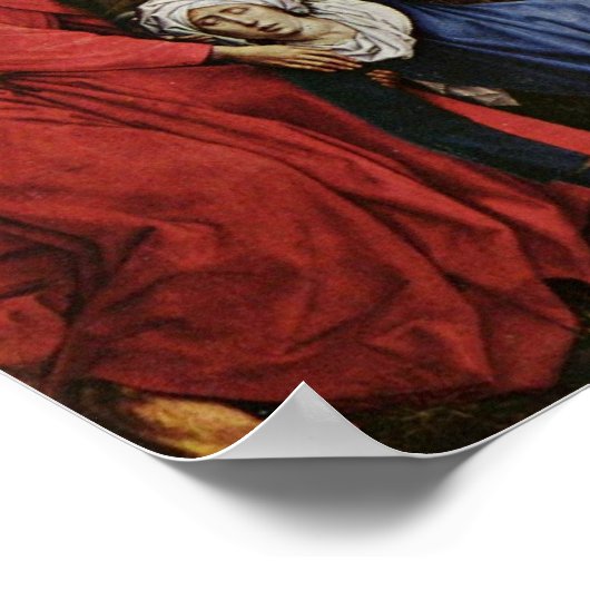 Rogier van der Weyden - Abstieg vom Kreuz Poster (Ecke)