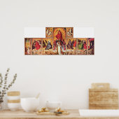 Rogier van der Weyden - Altar des letzten Urteils Poster (Küche)