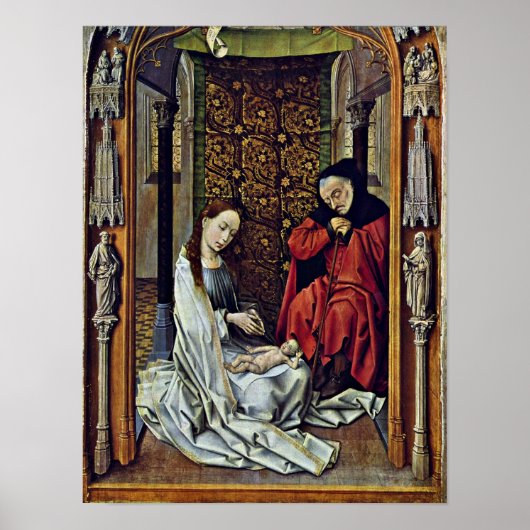 Rogier van der Weyden - Geburt Christi Poster (Vorne)