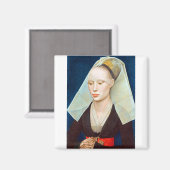 Rogier van der Weyden Portrait einer Lady Magnet (Vorderseite/Rückseite)
