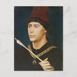 Rogier Weyden - Portrait von Antoine Postkarte