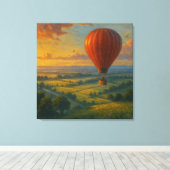 Rogue Balloon Ride - Painterly Illustration Style Leinwanddruck (Insitu (Holzboden))