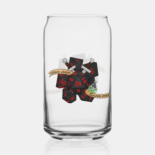 Rogue Dice Design Dosenglas (Rückseite)