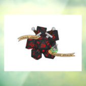 Rogue Dice Design Fensteraufkleber (Blatt 3)