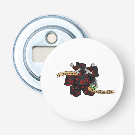 Rogue Dice Design Flaschenöffner (Vorderseite)