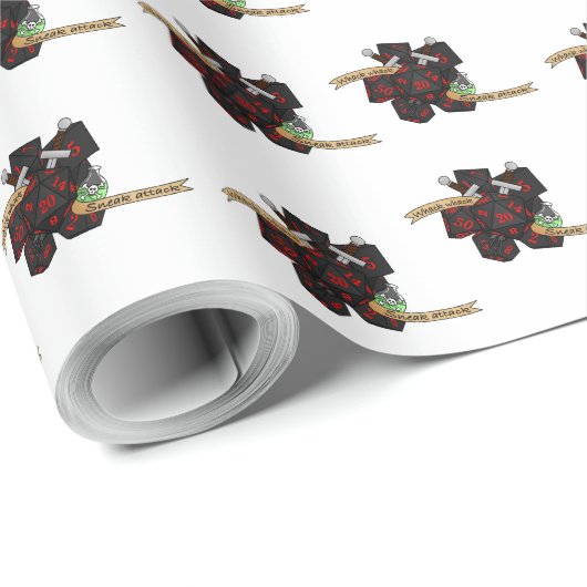 Rogue Dice Design Geschenkpapier (Rolleneckpunkt)