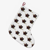 Rogue Dice Design Großer Weihnachtsstrumpf (Vorderansicht (hängend))