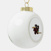 Rogue Dice Design Keramik Kugel-Ornament (Links)