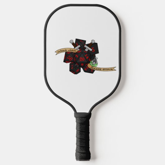 Rogue Dice Design Pickleball Schläger (Vorderseite)